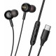 Дротові навушники HOCO M120 Gratified wire control digital earphones with microphone Type-C Black