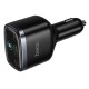 Автомобільний зарядний пристрій HOCO Z70 Speed car charger with TFT display 93W Black