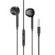 Дротові навушники HOCO M101 Crystal joy wire-controlled earphones mic 3.5mm Black