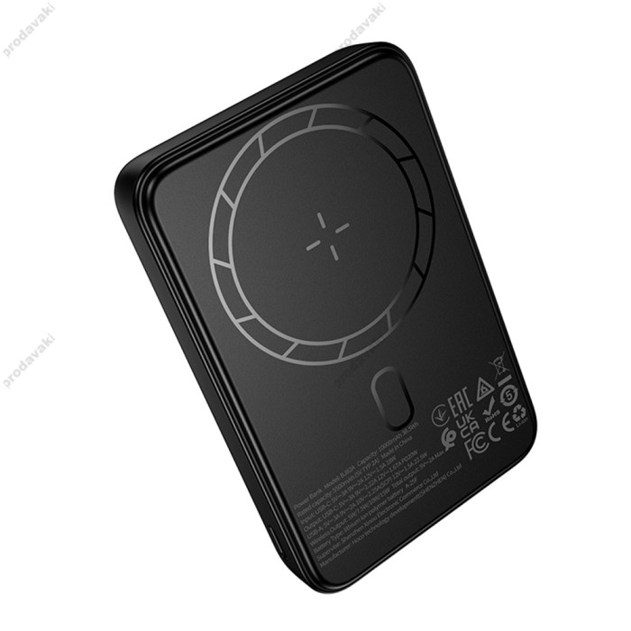 Зовнішній акумулятор Power Bank BOROFONE BJ82A Kody PD20W magnetic power bank 10000mAh Black