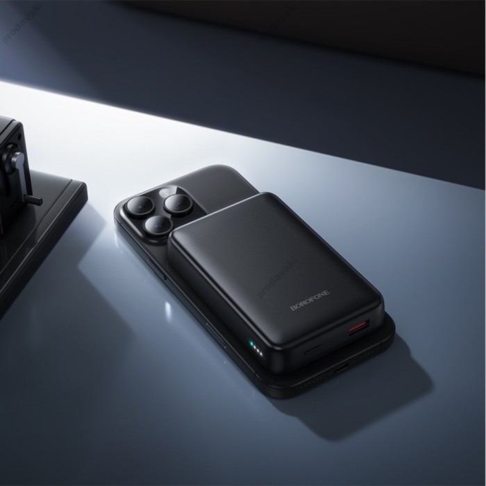 Зовнішній акумулятор Power Bank BOROFONE BJ82A Kody PD20W magnetic power bank 10000mAh Black