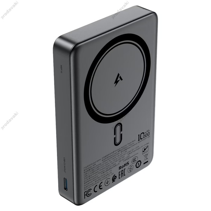 Повербанк портативний акумулятор Power bank ACEFAST M36 magnetic fast charging 22.5W 10000 mAh Grey