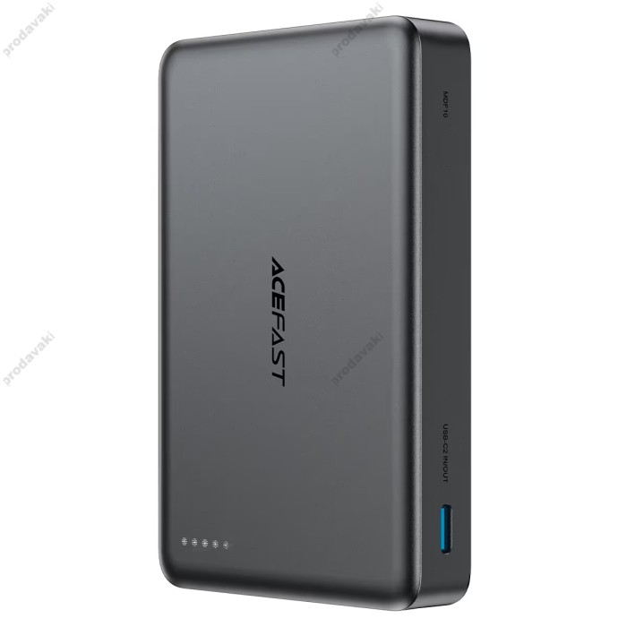 Повербанк портативний акумулятор Power bank ACEFAST M36 magnetic fast charging 22.5W 10000 mAh Grey