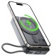 Повербанк портативний акумулятор Power bank ACEFAST M40 magnetic fast charging with holder and cable 22.5W 10000 mAh Grey