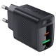 Мережевий зарядний пристрій ACEFAST A78 GaN Fast Charge Wall Charge 20W Black