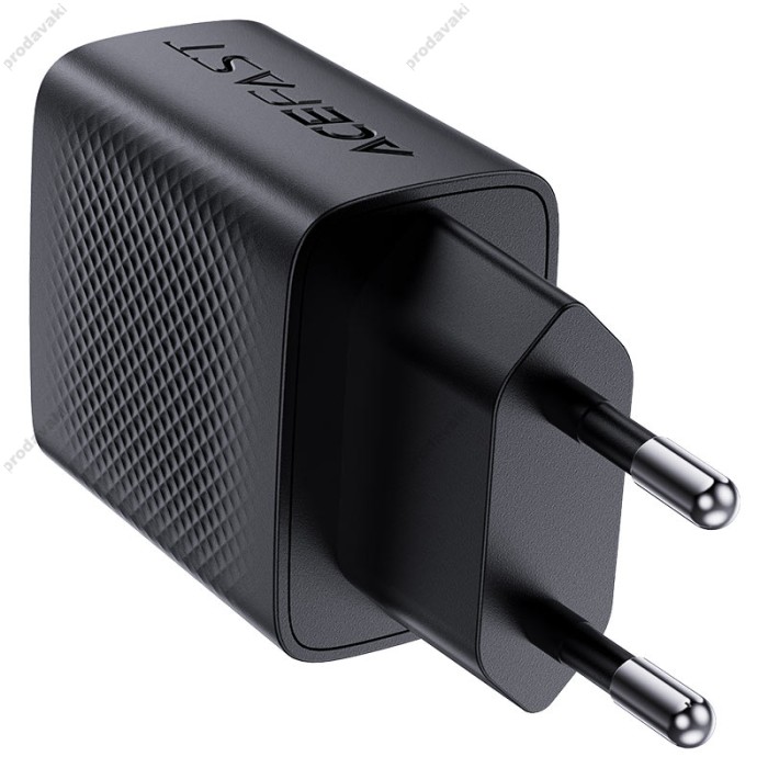 Мережевий зарядний пристрій ACEFAST A78 GaN Fast Charge Wall Charge 20W Black