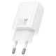 Мережевий зарядний пристрій Hoco N61 Gentle charger Type-C cable 20W White