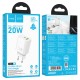 Мережевий зарядний пристрій Hoco N61 Gentle charger 20W White