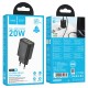 Мережевий зарядний пристрій Hoco N61 Gentle charger 20W Black