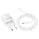 Мережевий зарядний пристрій Hoco N61 Gentle charger Type-C cable 20W White