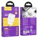 Мережевий зарядний пристрій Hoco N25 Maker dual port charger 10.5W White