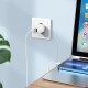 Мережевий зарядний пристрій Hoco N25 Maker dual port charger Lightning cable 10.5W White