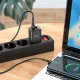 Мережевий зарядний пристрій Hoco N25 Maker dual port charger Type-C cable 10.5W Black