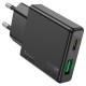 Мережевий зарядний пристрій HOCO N38 Delgado dual port charger 20W Black