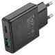Мережевий зарядний пристрій HOCO N38 Delgado dual port charger 20W Black