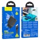 Мережевий зарядний пристрій HOCO N38 Delgado dual port charger Type-C cable 20W Black