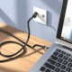 Інтернет кабель (Патч-корд) HOCO US02 Level pure copper gigabit ethernet cable 1Gbps 3m Black
