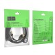 Інтернет кабель (Патч-корд) HOCO US02 Level pure copper gigabit ethernet cable 1Gbps 3m Black