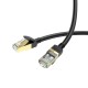 Інтернет кабель (Патч-корд) HOCO US02 Level pure copper gigabit ethernet cable 1Gbps 3m Black