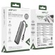USB-Хаб ACEFAST J16 docking station Multifunction Adapter 5в1 Type-C to HDMI+3xUSB 3.0+PD Grey