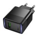 Мережевий зарядний пристрій HOCO CS111A Lounge single-port multi-protocol charge Type-C cable 22.5W Black