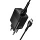 Мережевий зарядний пристрій HOCO CS111A Lounge single-port multi-protocol charge Type-C cable 22.5W Black