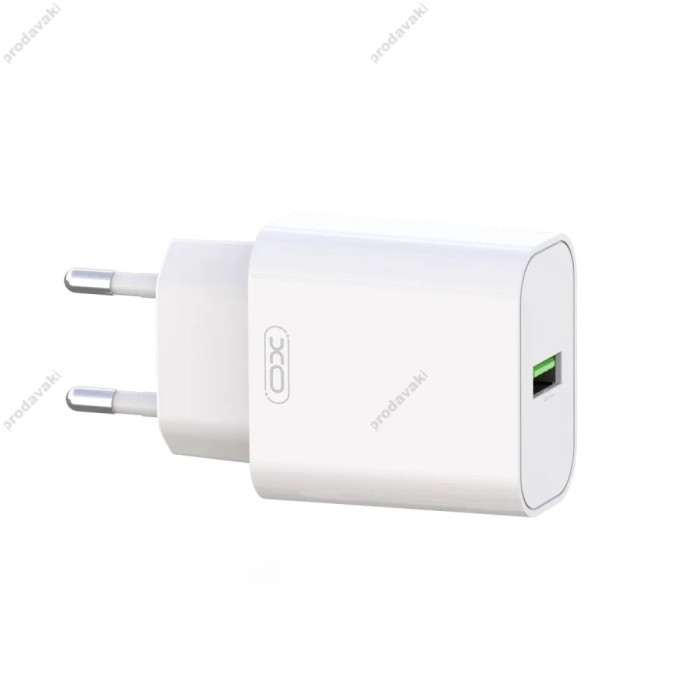 Мережевий зарядний пристрій XO L103 Home charger Micro cable 18W White