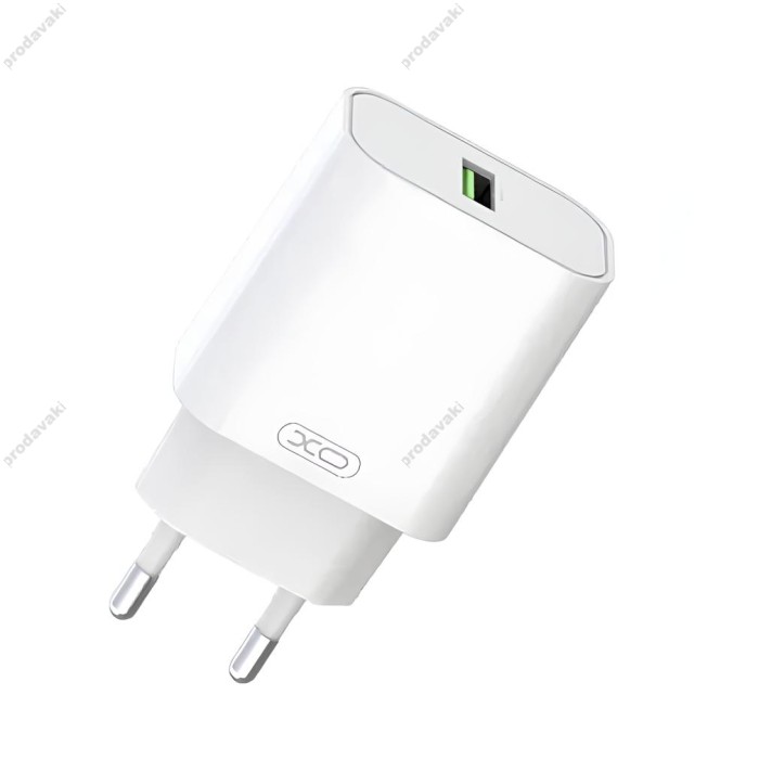 Мережевий зарядний пристрій XO L103 Home charger Micro cable 18W White