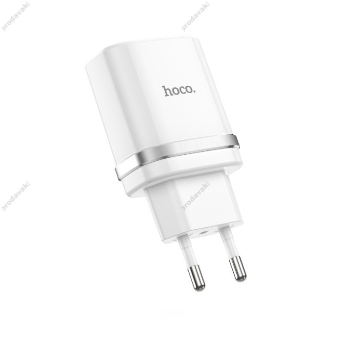 Мережевий зарядний пристрій HOCO C12Q Smart QC3.0 Type-C cable 18W White