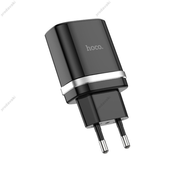 Мережевий зарядний пристрій HOCO C12Q Smart QC3.0 Type-C cable 18W Black