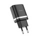Мережевий зарядний пристрій HOCO C12Q Smart QC3.0 Type-C cable 18W Black