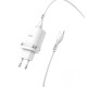 Мережевий зарядний пристрій HOCO C12Q Smart QC3.0 Type-C cable 18W White