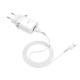 Мережевий зарядний пристрій HOCO C12Q Smart QC3.0 Type-C cable 18W White