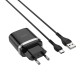 Мережевий зарядний пристрій HOCO C12Q Smart QC3.0 Type-C cable 18W Black