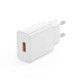Мережевий зарядний пристрій XO L127 Fast Charging Charger Type-C cable 18W White