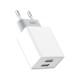 Мережевий зарядний пристрій XO L65 Dual Charger 12W White