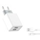 Мережевий зарядний пристрій XO L65 Dual Charger Micro USB cable 12W White
