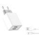 Мережевий зарядний пристрій XO L65 Dual Charger Type-C cable 12W White