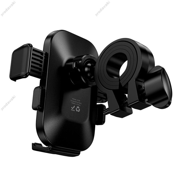 Тримач телефону для велосипеда/мотоцикла Hoco H109 Carte one-button riding holder Black