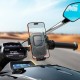 Тримач телефону для велосипеда/мотоцикла Hoco H109 Carte one-button riding holder Black