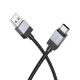 Кабель HOCO X110 Honorific charging data cable USB to Type-C 3A 1m Black