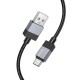 Кабель HOCO X110 Honorific charging data cable USB to Type-C 3A 1m Black