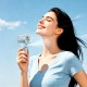Портативний вентилятор Hoco HX614 Spray series ice cooling handheld fan Blue