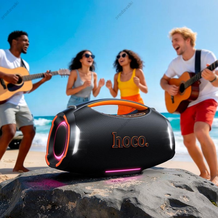 Портативна колонка система караоке Bluetooth Hoco HT4 Wave 250W Black