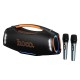 Портативна колонка система караоке Bluetooth Hoco HT4 Pro Wave з 2-ма мікрофонами 370W Black