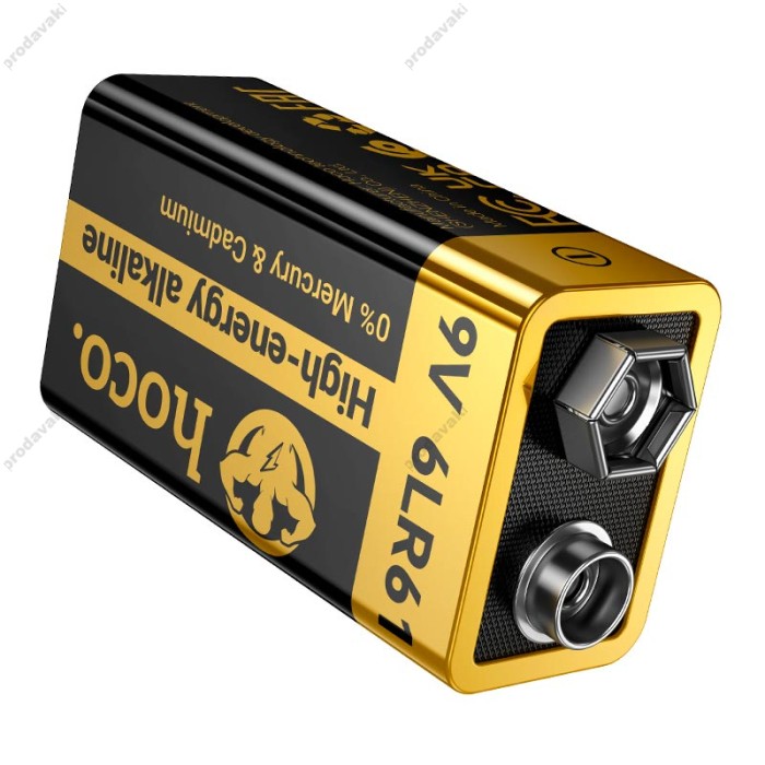 Батарейка Hoco JA9 Alkaline battery 6LR61 Black