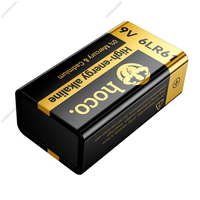 Батарейка Hoco JA9 Alkaline battery 6LR61 Black