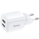 Мережевий зарядний пристрій HOCO N8 Briar dual port charger Type-C cable 12W White