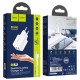 Мережевий зарядний пристрій HOCO N8 Briar dual port charger Micro USB cable 12W White