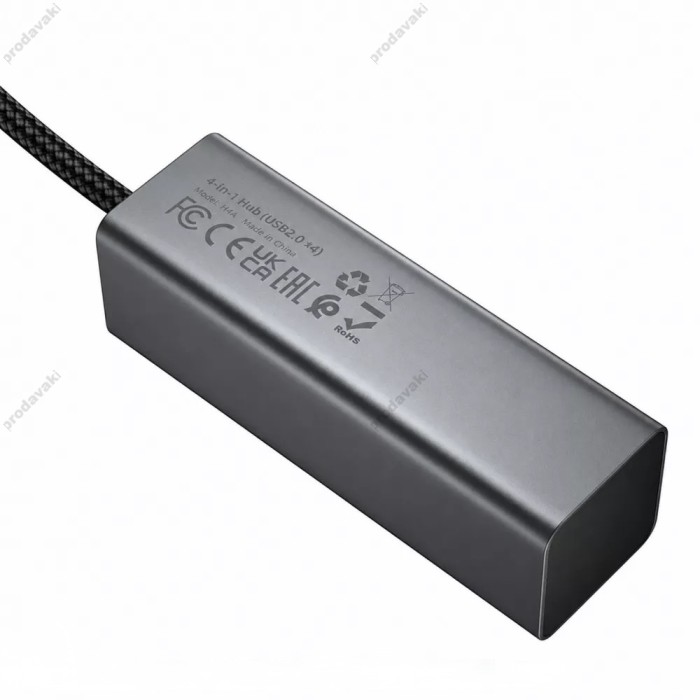 USB-Хаб Veron H4A converter USB to 4xUSB 2.0 Grey